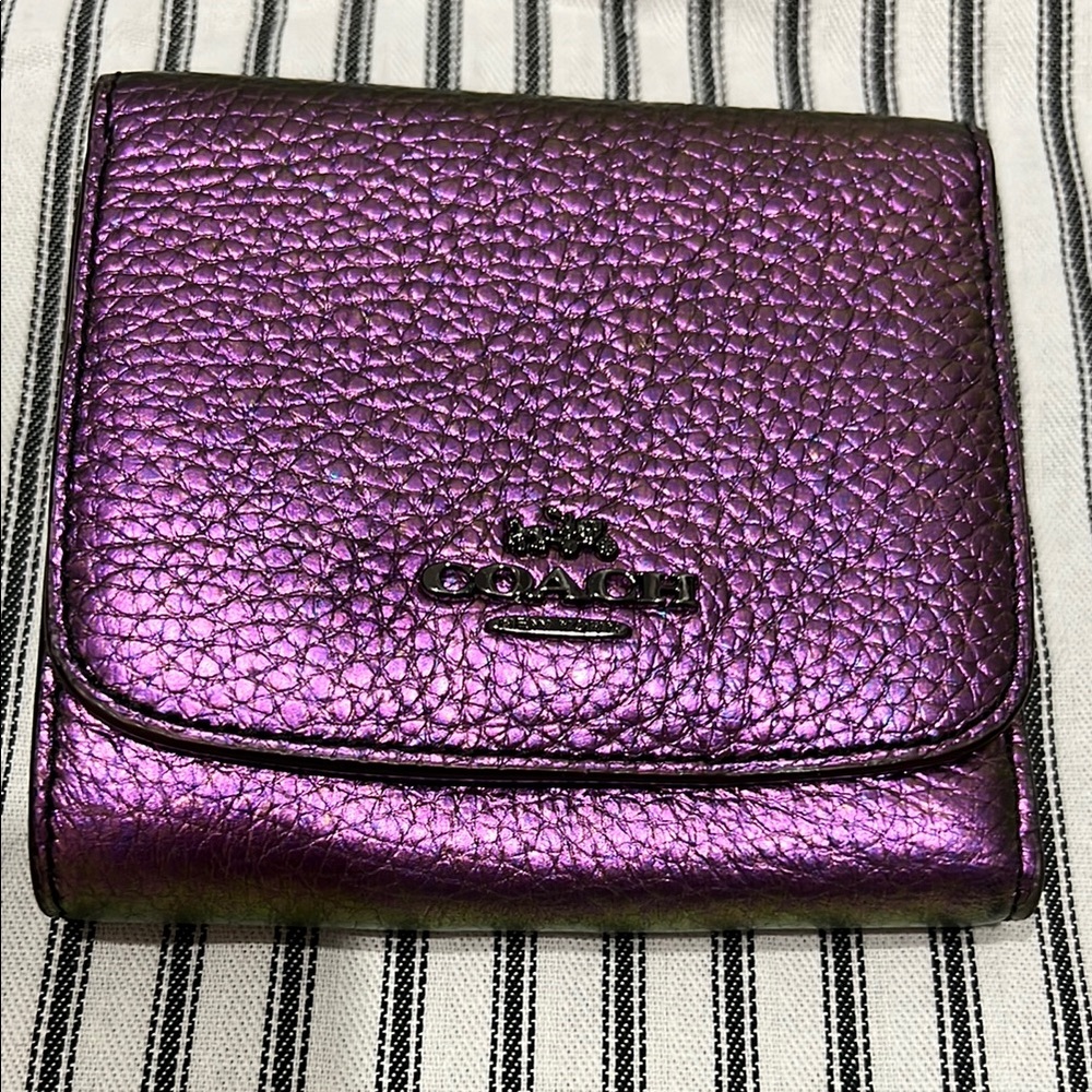Coach Shimmering Violet Wallet